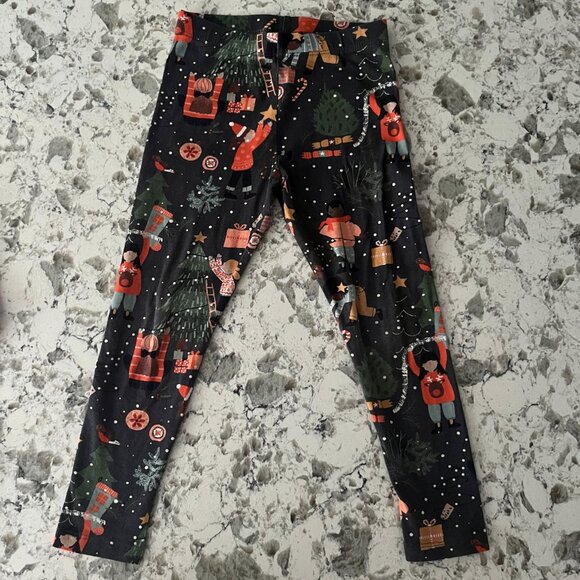 Next Christmas kids pom pom tee & legging set sz 4-5 - Picture 3 of 6